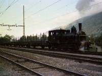 1974-02-17a  The engine was mainly used for shunting on the factory grounds and an occasional outing to Gampel station
