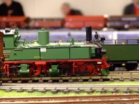 DSCF1765  The same layout also featured a Meyer compound articulated steam loco. Beautiful in its well detailed green livery.