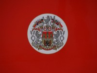 DSC08774 -  The coat of arms of the city of Prague, motto: Praga Caput Rei publicae (Prague, Head of the Republic).